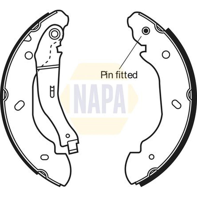 NAPA Brake Shoe Set Axle Kit NBS1045