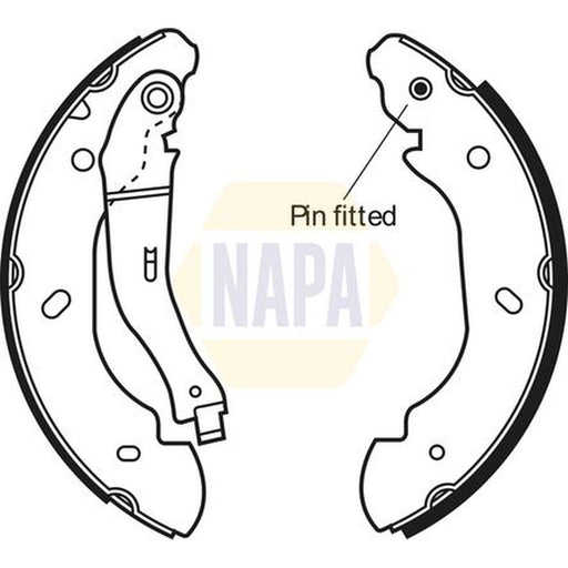 NAPA Brake Shoe Set Axle Kit NBS1045