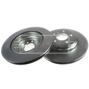 Borg & Beck 2 x Vented Rear Brake Discs BBD4473