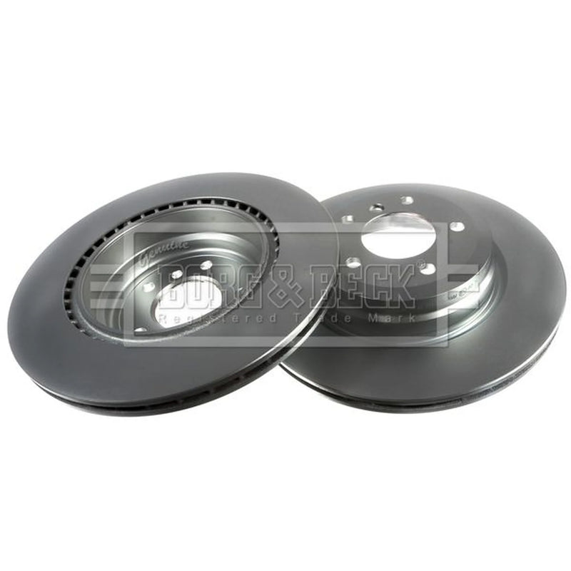 Borg & Beck 2 x Vented Rear Brake Discs BBD4473