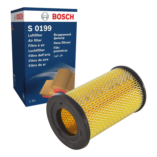 Genuine Bosch Car Air Filter S0199 Fits Nissan Navara Dci - 2.5 - 01-12 F0264001 Bosch  - Town Parts