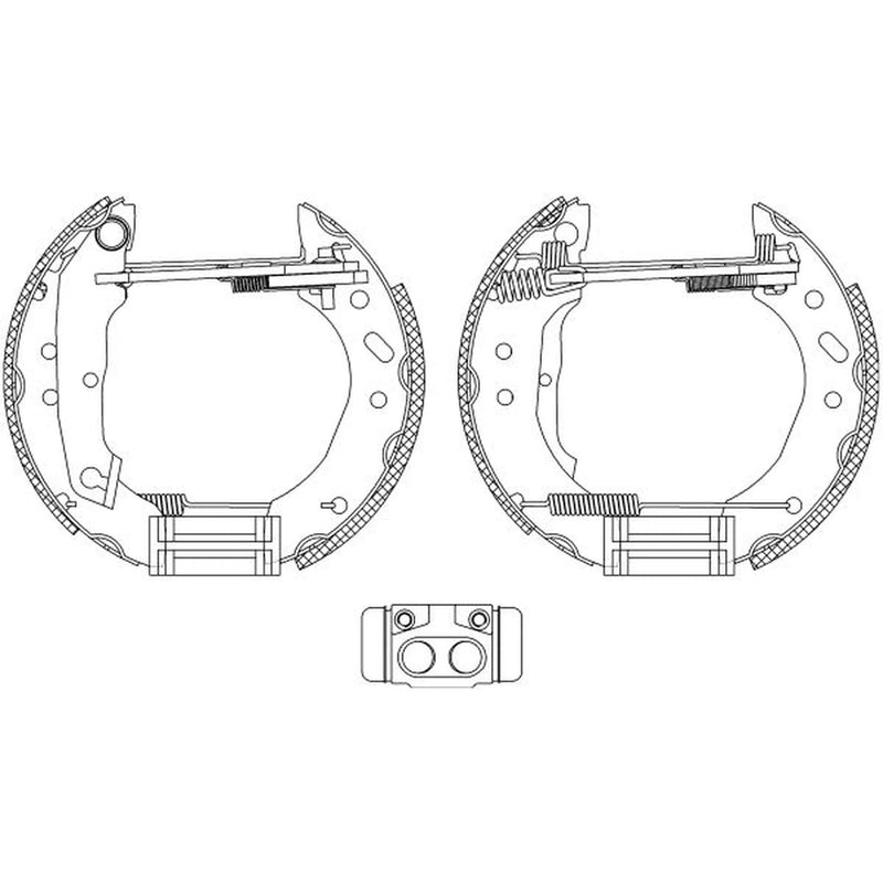 Mintex Brake Shoe Set Axle Kit MSP278