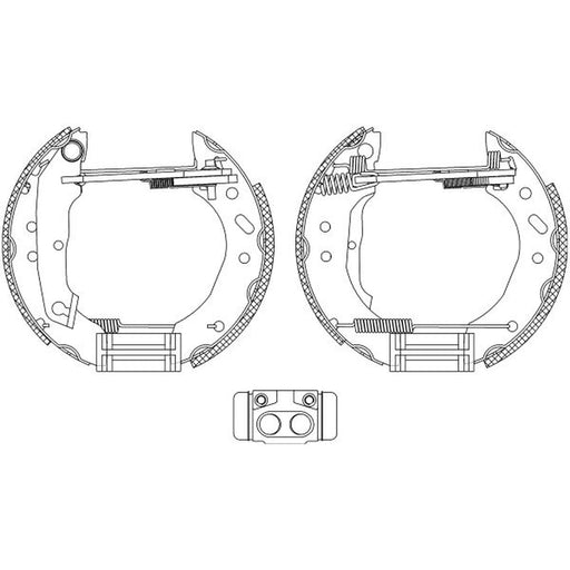 Mintex Brake Shoe Set Axle Kit MSP278