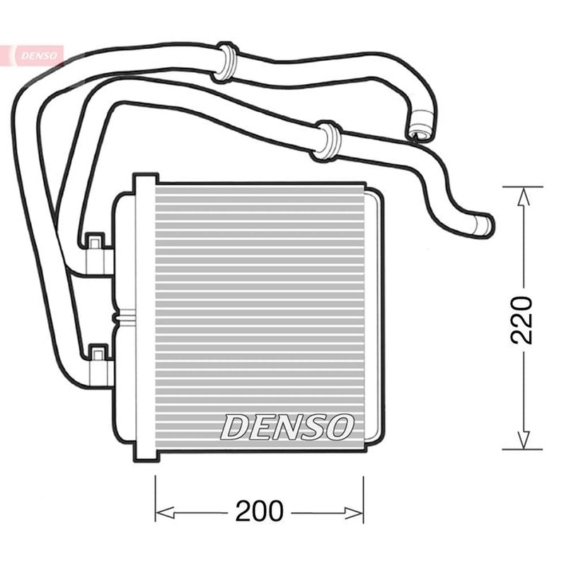 Denso Heater Matrix Core Heat Exchanger DRR12003