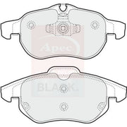 Apec Front Brake Pad Set PAD1248B
