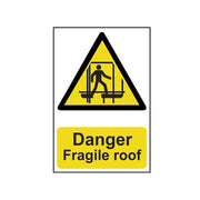 Scan Danger Fragile Roof - PVC Sign 200 x 300mm - 1104