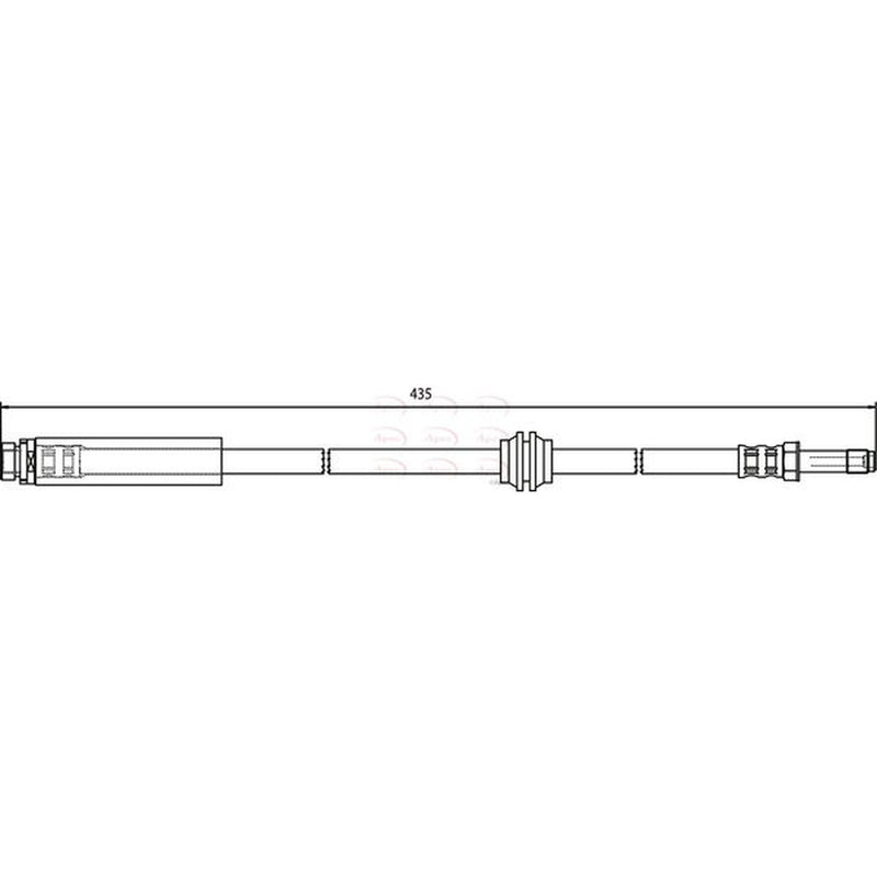 Apec Brake Hydraulic Hose Line Rear HOS3705