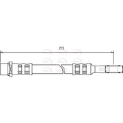Apec Brake Hydraulic Hose Line Rear HOS3508