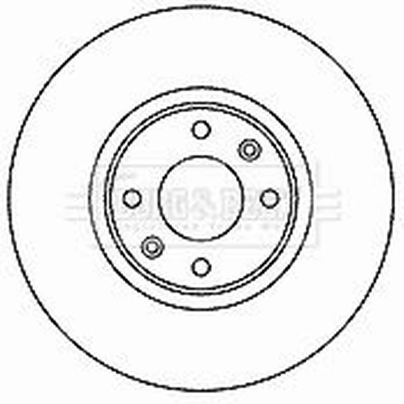 Borg & Beck 2 x Vented Front Brake Discs BBD4468