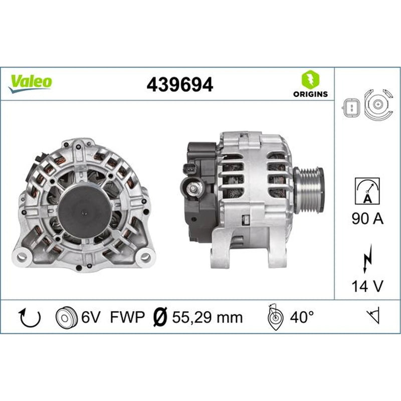 Valeo Car Alternator 12V 439694