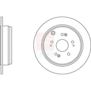 Apec 2 x Solid Rear Brake Discs SDK6284