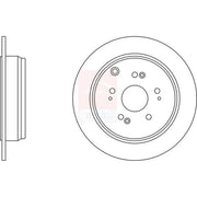 Apec 2 x Solid Rear Brake Discs SDK6284