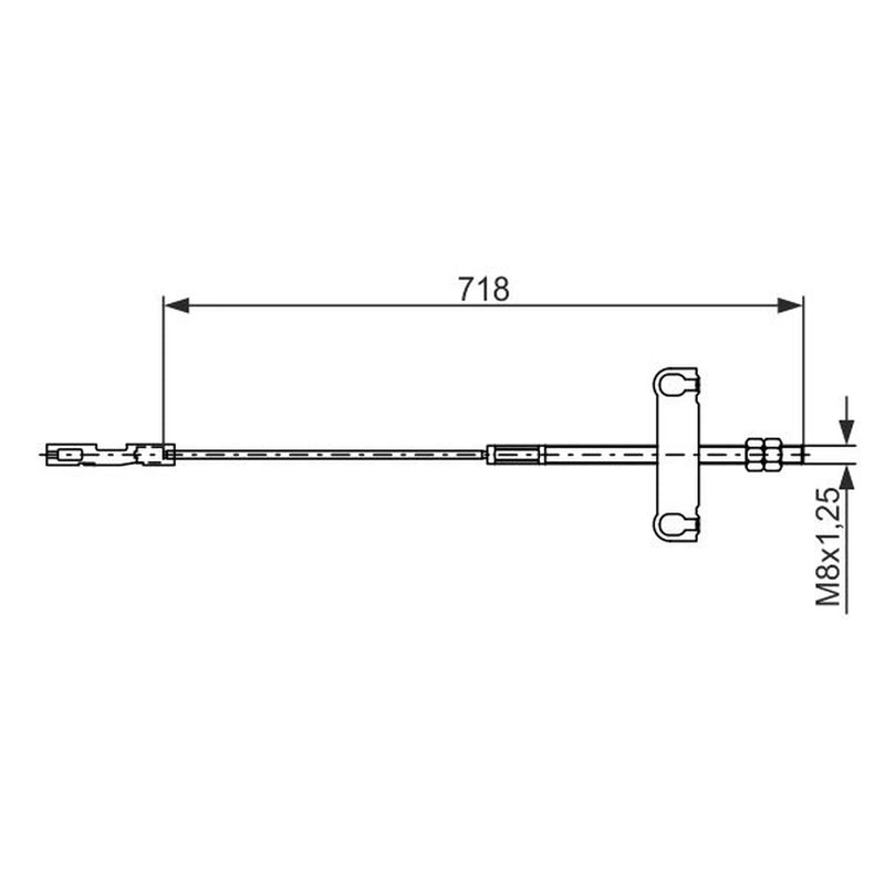 Bosch Handbrake Cable Centre 1 987 482 876
