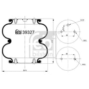 Febi Air Suspension Bellow 215mm 39327