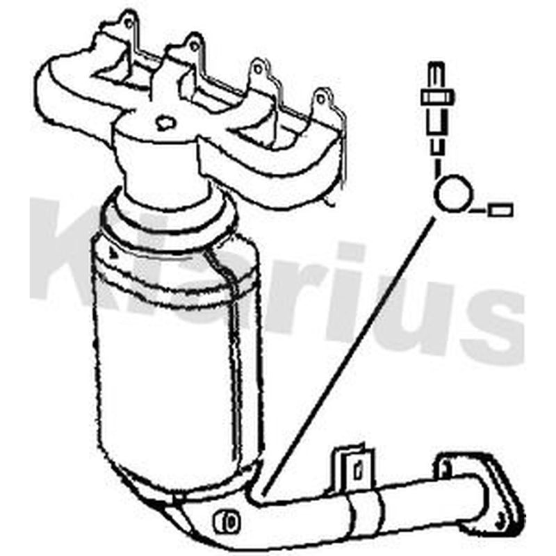 Klarius Catalyst Type Approved With Pipe 322055