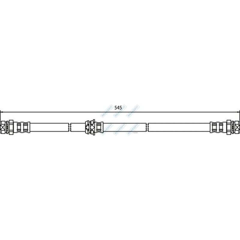 Apec Brake Hydraulic Hose Line Front BHO4239