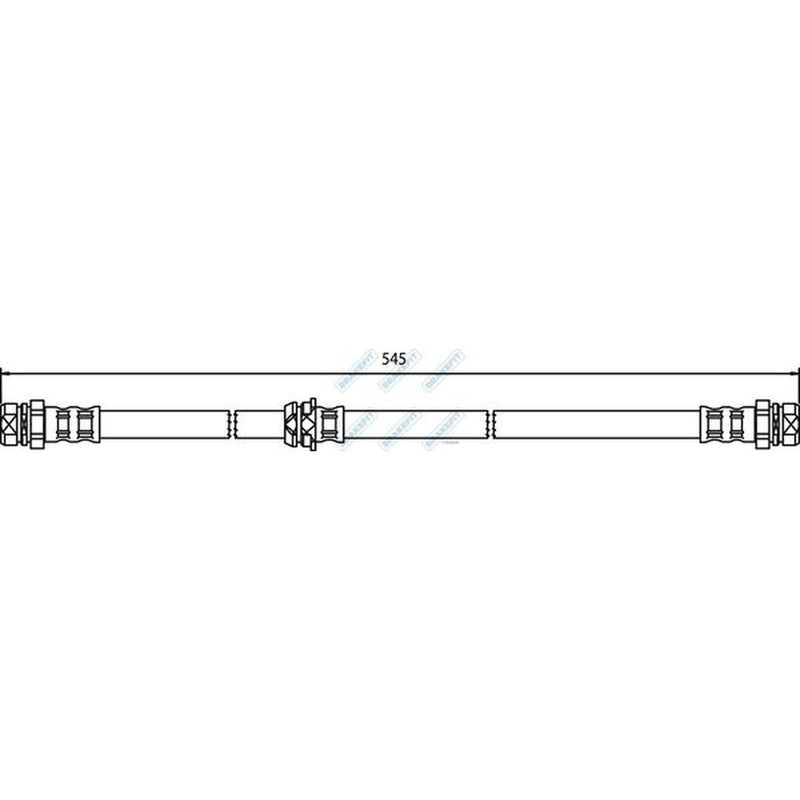 Apec Brake Hydraulic Hose Line Front BHO4239