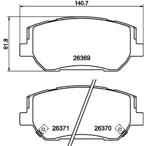 Mintex Front Brake Pad Set MDB4337