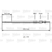 Valeo Diesel Engine Glow Plug 345164