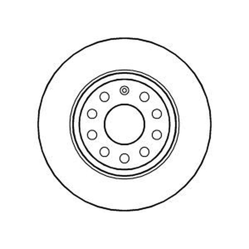 Abtex 2 x Solid Rear Brake Discs BD1332S