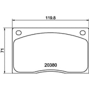 Mintex Front Brake Pad Set MGB585