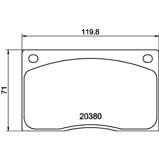 Mintex Front Brake Pad Set MGB585