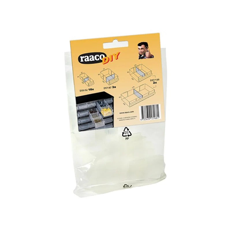 Raaco Mixed Bag Of Cabinet Drawer Dividers - 131681