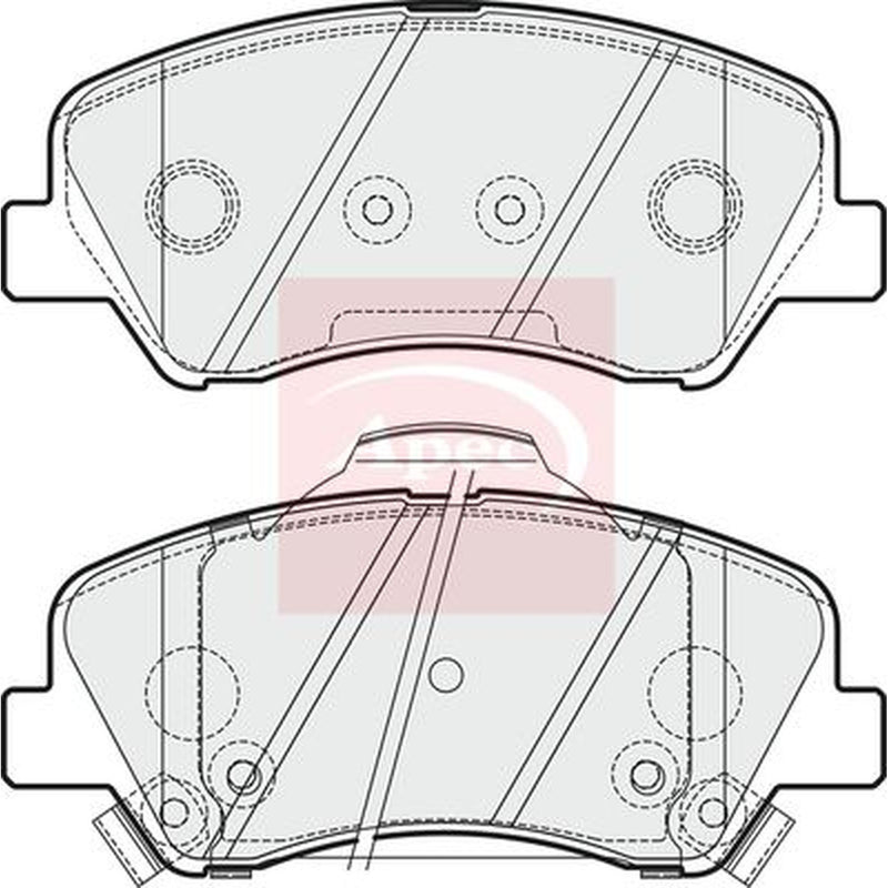 Apec Front Brake Pad Set PAD1883