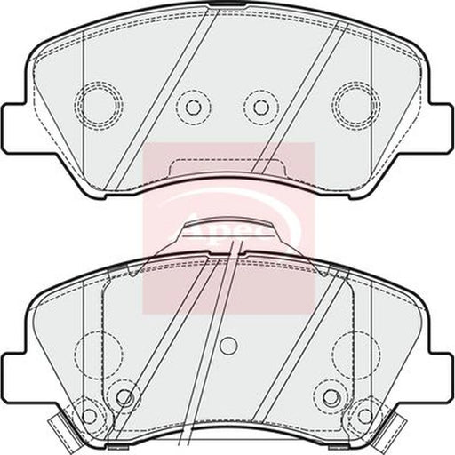 Apec Front Brake Pad Set PAD1883