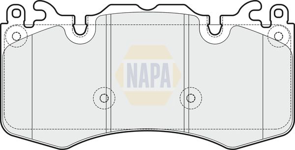 NAPA Front Vented & Rear Vented Brake Discs & Pads fits LAND ROVER