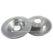 Borg & Beck 2 x Solid Rear Brake Discs BBD4743