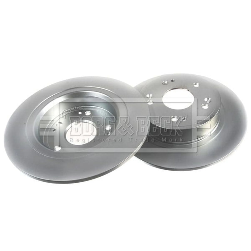 Borg & Beck 2 x Solid Rear Brake Discs BBD4743