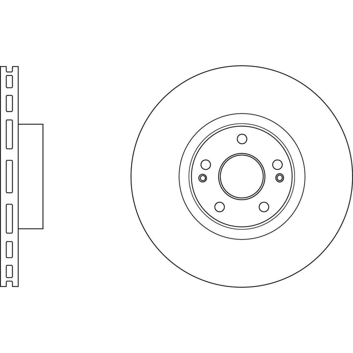 Apec Brake Disc Front Fits Hyundai Ix55 Apec  - Town Parts