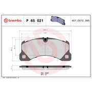 Brembo 4 x Front Brake Pad Set P65021