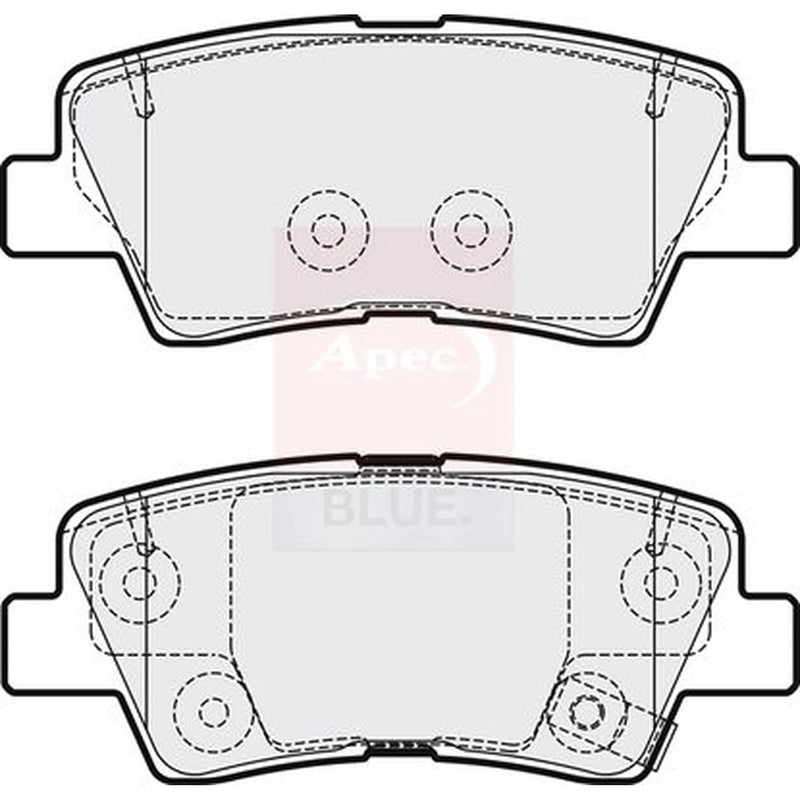 Apec Rear Brake Pad Set PD3906