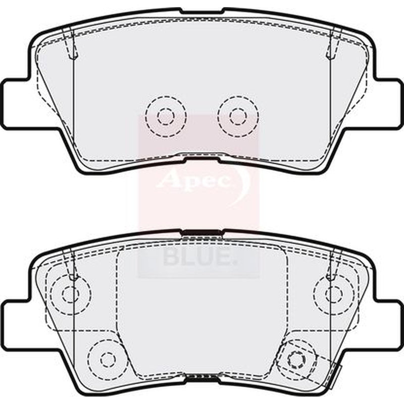 Apec Rear Brake Pad Set PD3906