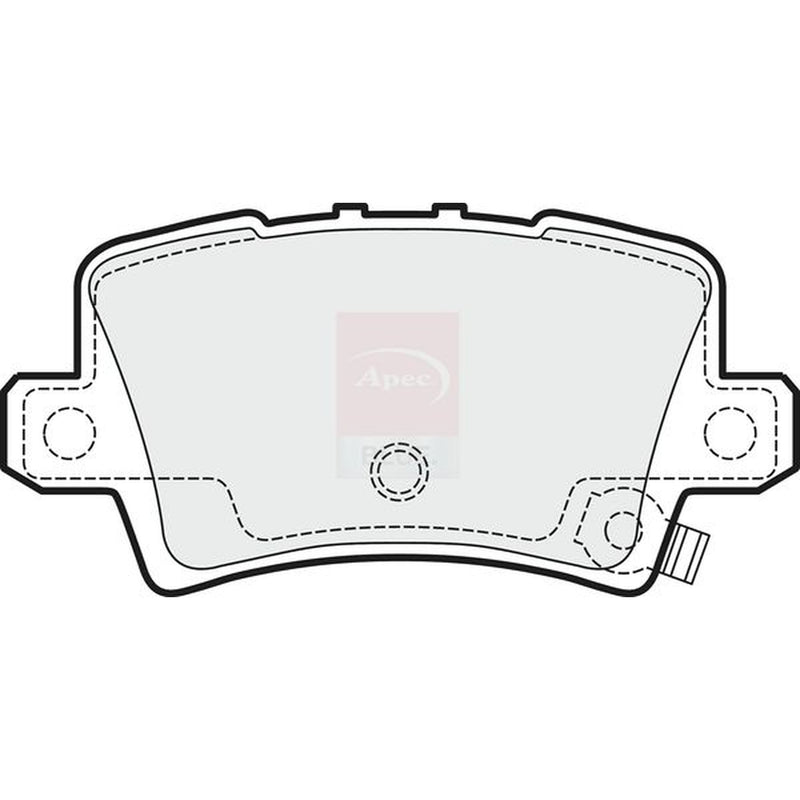 Apec Rear Brake Pad Set PD3088