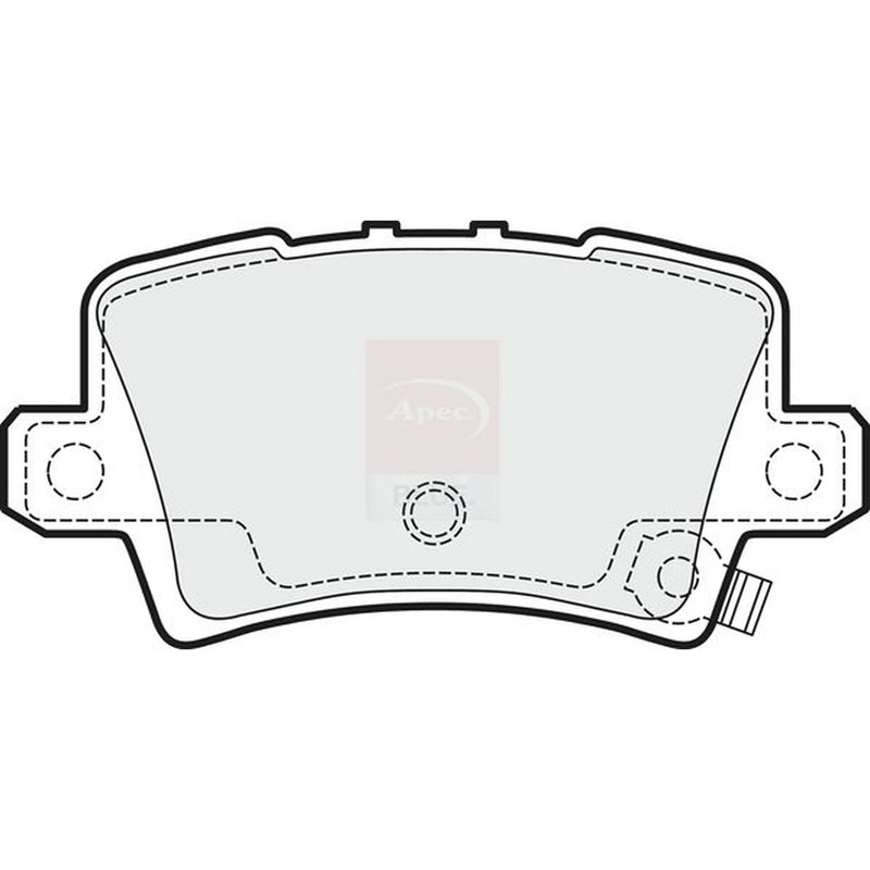 Apec Rear Brake Pad Set PD3088