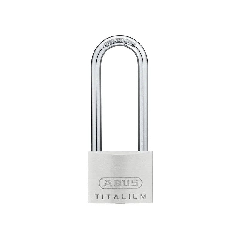 ABUS Mechanical 64TI/50mm TITALIUM™ Padlock 80mm Long Shackle - 10056208-01