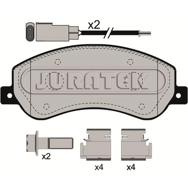 Juratek Front Brake Pad Set JCP112