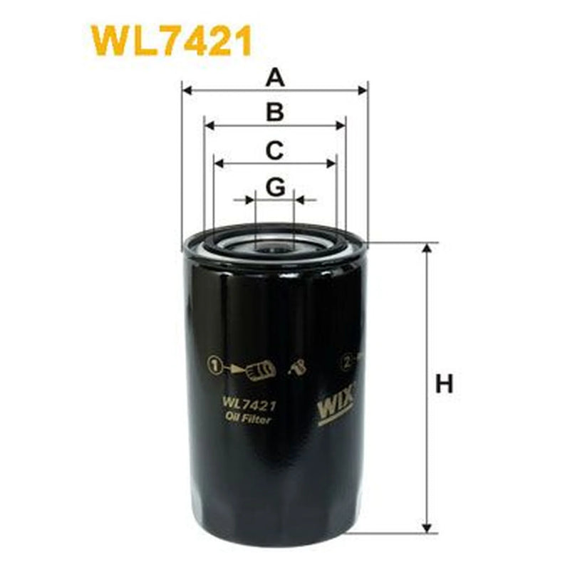 WIX Engine Oil Filter WL7421