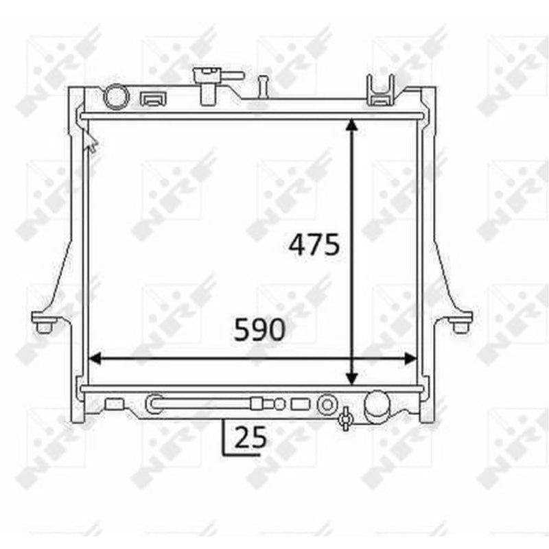 NRF Engine Radiator 58480