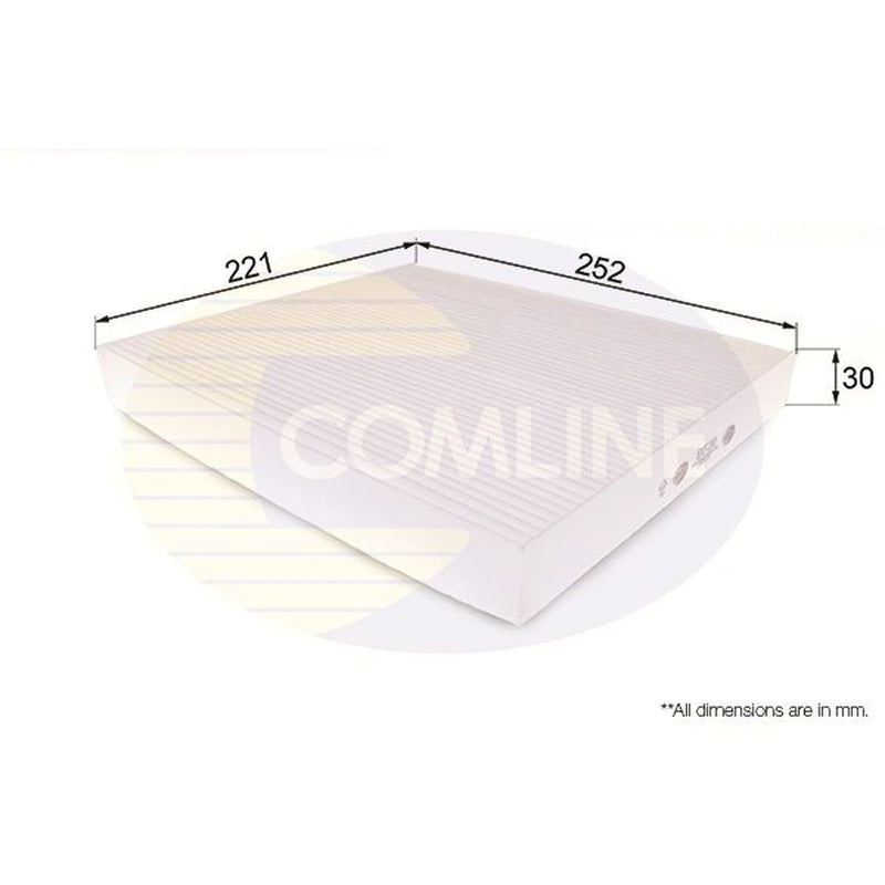 Comline Cabin Air Filter (Pollen Filter) EKF210