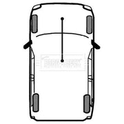Borg & Beck Handbrake Cable Front BKB3041