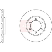 Apec 2 x Vented Front Brake Discs DSK2691
