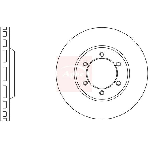 Apec 2 x Vented Front Brake Discs DSK2691