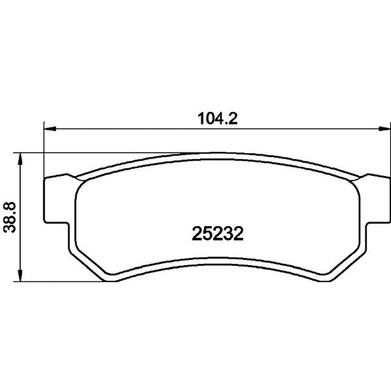 DON Rear Brake Pad Set PCP1085