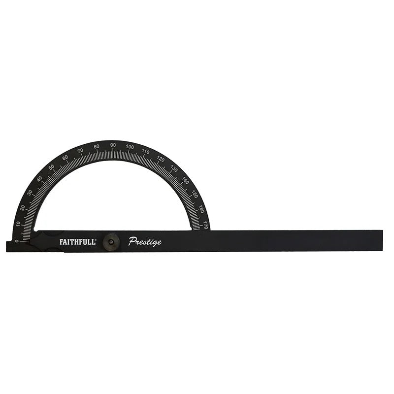 Faithfull Prestige Angle Gauge Black Aluminium 150 x 270mm - FAIGAUGECNC