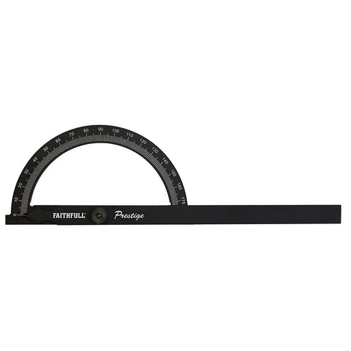 Faithfull Prestige Angle Gauge Black Aluminium 150 x 270mm - FAIGAUGECNC