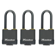 Master Lock Excell™ Weather Tough 45mm Padlock 4-Pin- Keyed Alike x 3
